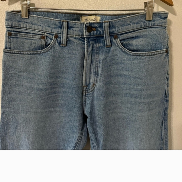 Madewell Slim Jeans Light Wash Blue Stretch Denim 2021-32x32 - Picture 2 of 10